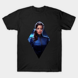 Interstellar Officer's Portrait - Sci-Fi T-Shirt